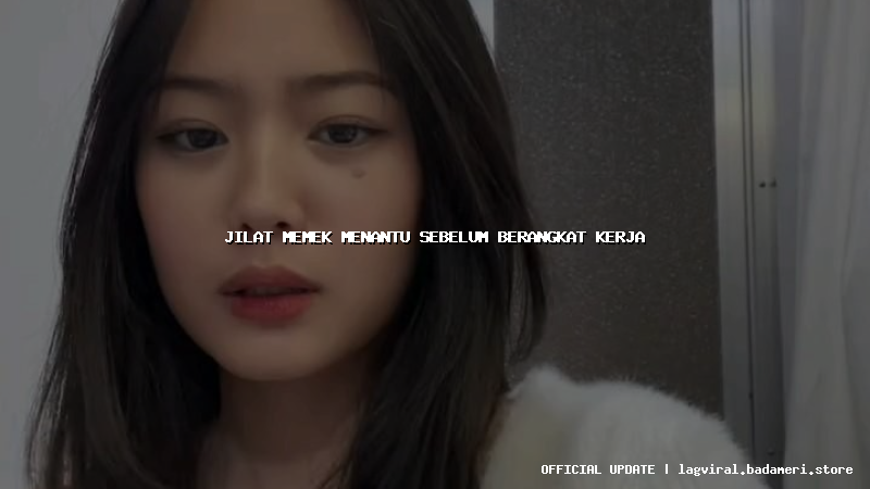 jilat memek menantu sebelum berangkat kerja