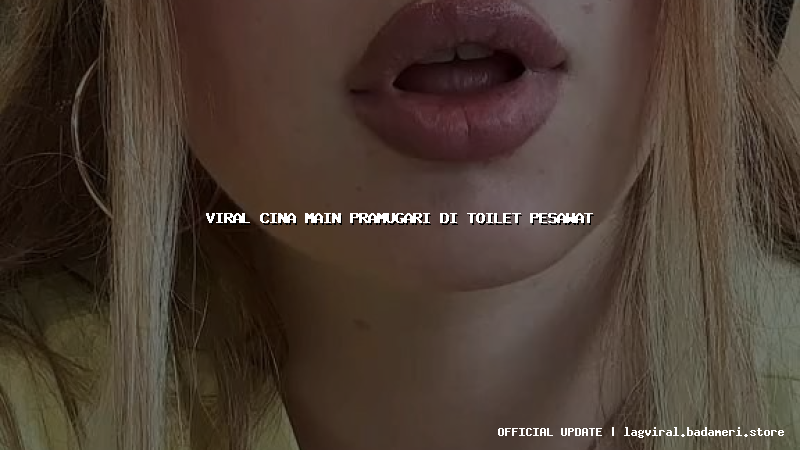 viral cina main pramugari di toilet pesawat